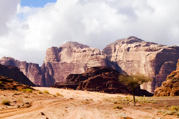 Wadi Rum Stone Desert Jordania — Foto de Stock