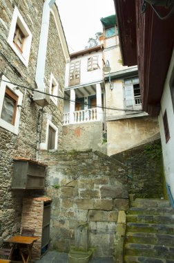 Taş binaları - Cudillero - İspanya