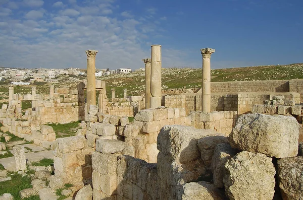 Ruines Jerash Amman Jordanie — Photo