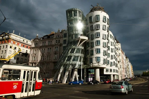 Prague Czech Republic July 2013 Dancing House Designed Vlado Milunic — Stock Photo, Image