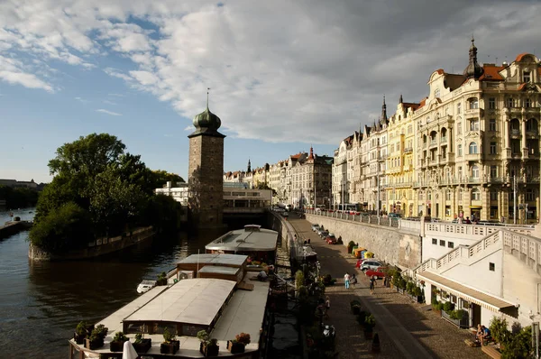 Rio Vltava Praga República Checa — Fotografia de Stock