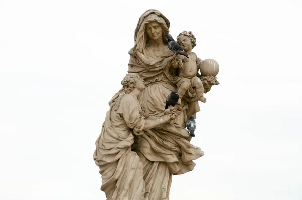 Άγαλμα Του Αγίου Anne Πράγα Τσεχική Δημοκρατία — Φωτογραφία Αρχείου