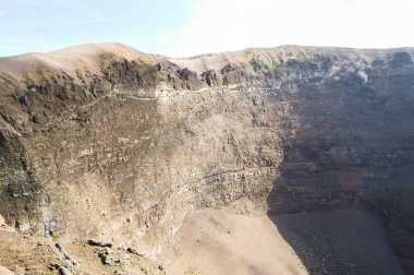 Vesuvius volkanı Caldera - Napoli - İtalya