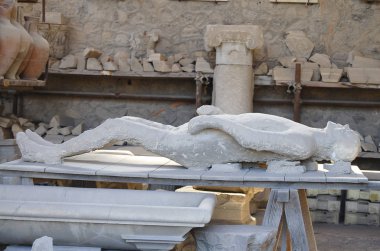 İnsan iskeleti Ash - Pompei - İtalya