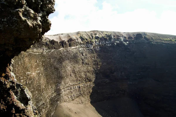 Volcán Vesubio Caldera Nápoles Italia — Foto de Stock