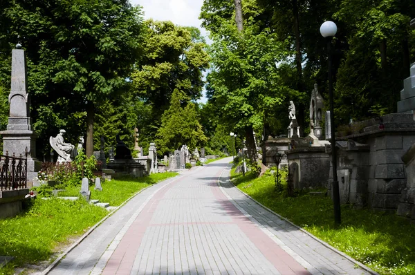 Histórico Cementerio Lychakiv Lviv Ucrania — Foto de Stock