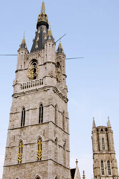 Belfry Tower Ghent Bélgica — Fotografia de Stock