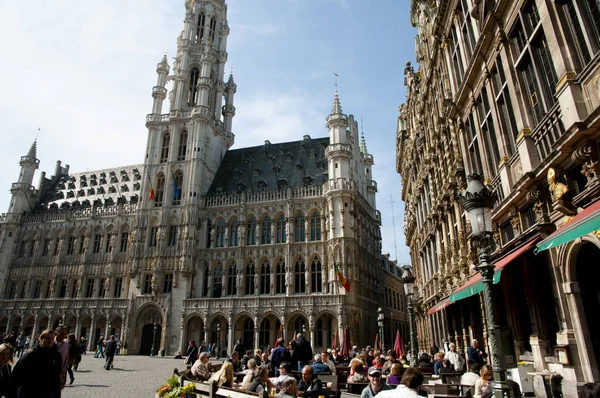 Bruxelas Bélgica Maio 2013 Câmara Municipal Praça Cidade Grand Place — Fotografia de Stock