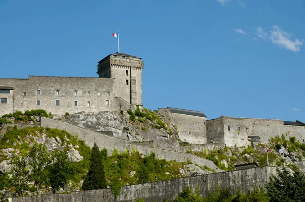 stock image Chateau Fort of Lourdes - France