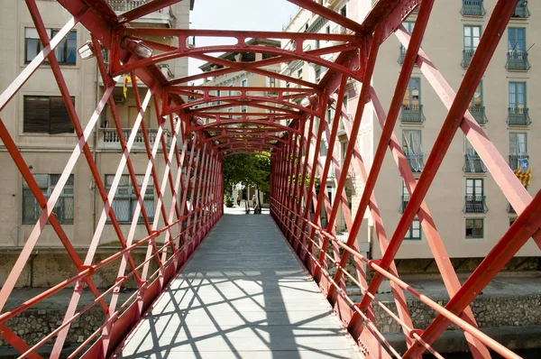 Eiffel Brücke Rahmen Girona Spanien — Stockfoto