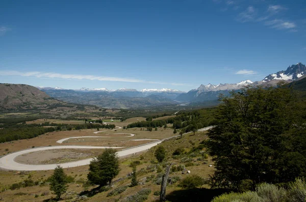 Zig Zag Carretera Austral Road Chile — Fotografia de Stock