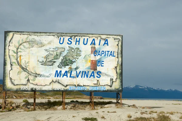 Political Sign of Malvinas - Ushuaia - Argentina