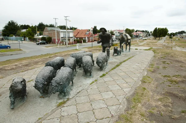 Monumento Pastor Punta Arenas Chile — Fotografia de Stock