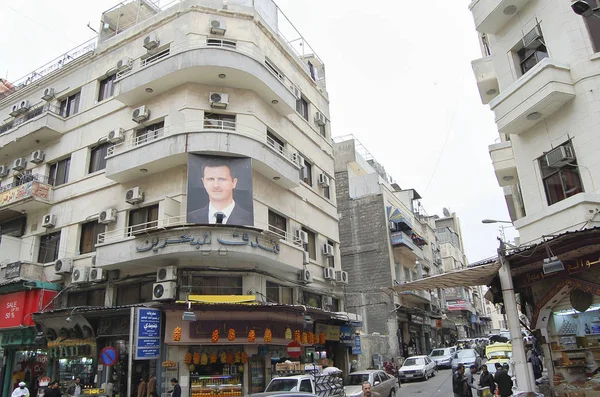 다마스커스 시리아 2010 대통령 전쟁이 도시에서 건물의 — 스톡 사진