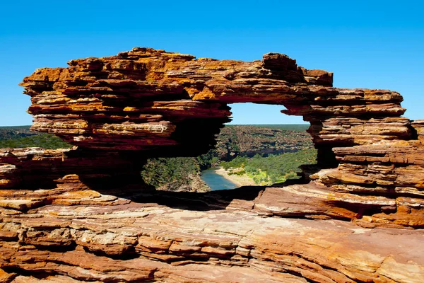 Ventana Naturaleza Parque Nacional Kalbarri Australia — Foto de Stock