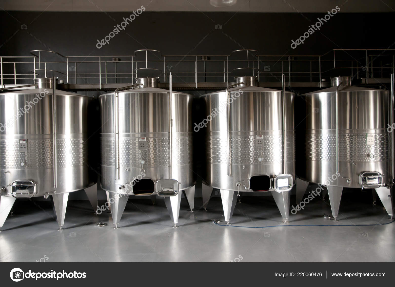 Stainless Steel Wine Tanks Stock Photo C Adwo Hotmail Com 220060476