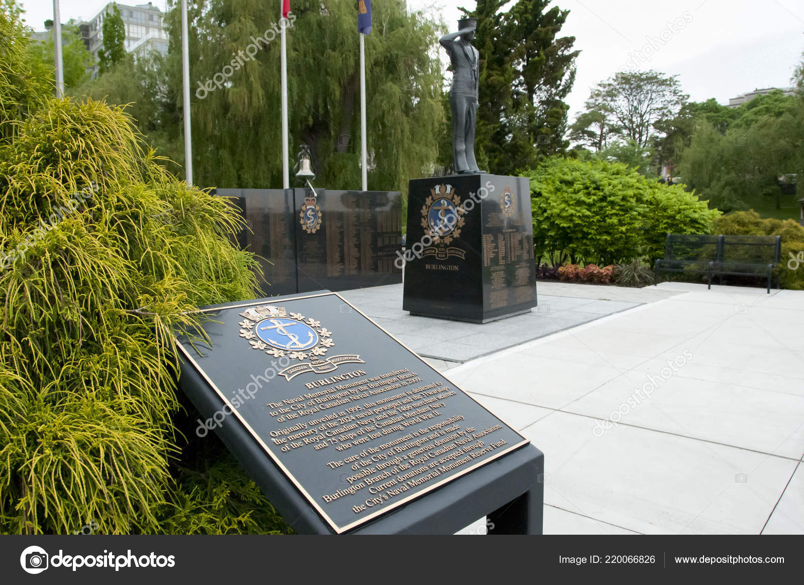 Naval Memorial Monument Burlington Canada Stock Photo C Adwo