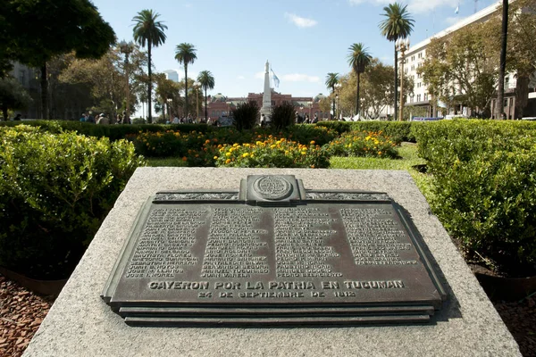 Μάχη Του Τουκουμάν Στην Plaza Mayo Μπουένος Άιρες Αργεντινή — Φωτογραφία Αρχείου