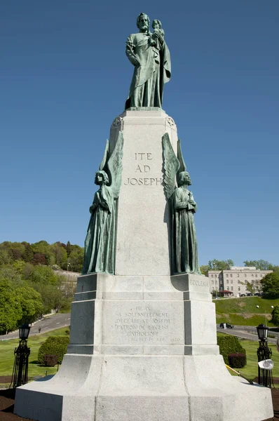 Statua Dell Oratorio San Giuseppe Montreal Canada — Foto Stock