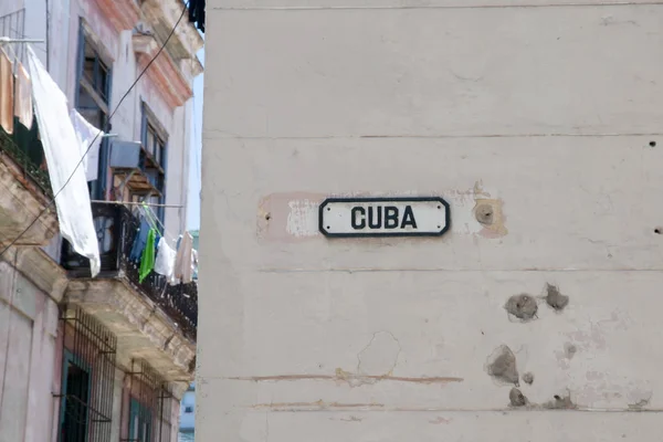 Calle Cuba Habana Vieja Cuba —  Fotos de Stock
