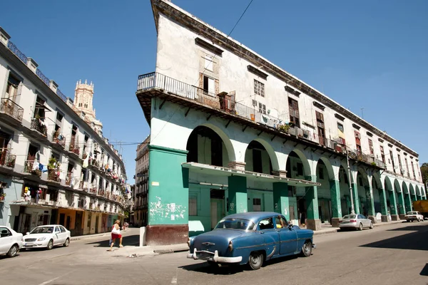 Byggnad Kolonial Stil Havanna Kuba — Stockfoto