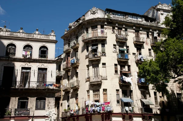 Byggnad Kolonial Stil Havanna Kuba — Stockfoto