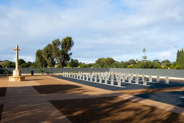 Geraldton Australia Agosto 2018 Cementerio Segunda Guerra Mundial Con Tumbas — Foto de Stock