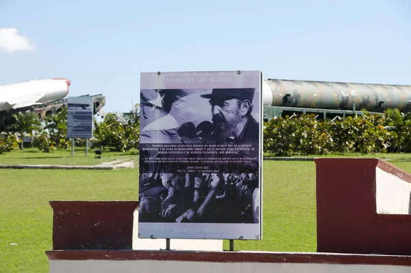 Habana Cuba Junio 2015 Cartelera Crisis Los Misiles Cubanos Cerca — Foto de Stock