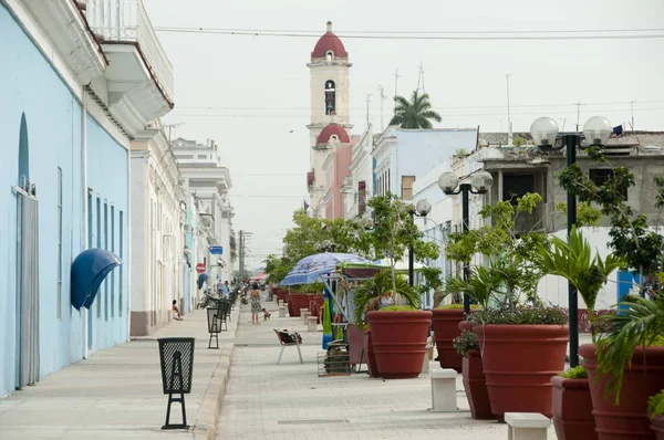 Strada Pedonale Santa Isabel Cienfuegos Cuba — Foto Stock