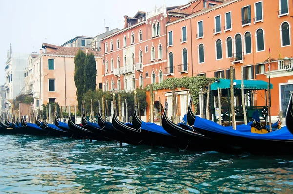 Gondolas Traditionnels Venise Italie — Photo