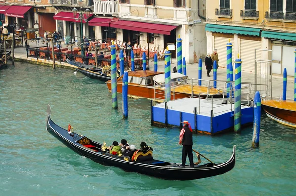 Traditionelle Gondel Venedig Stadt Italien — Stockfoto