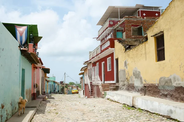 Strada Ciottoli Colorati Trinidad Cuba — Foto Stock