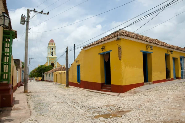 Strada Ciottoli Colorati Trinidad Cuba — Foto Stock