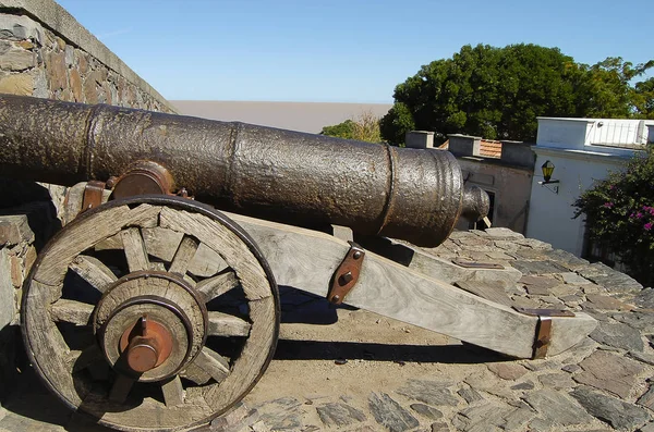 Festungskanonen Colonia Del Sacramento Uruguay — Stockfoto