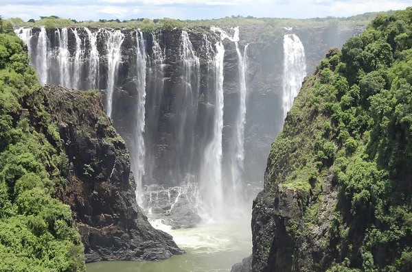 Victoria Falls Zambia Zimbabwe Border — Foto de Stock