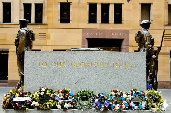 Sydney Australia Abril 2018 Cenotafio Sídney Primera Guerra Mundial — Foto de Stock