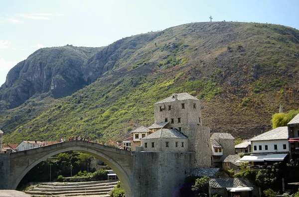 Brücke Mostar Bosnien Herzegowina — Stockfoto