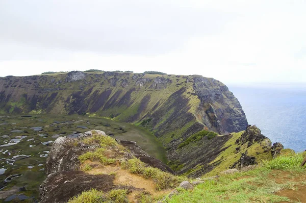 Rano Kau Krater Paskalya Adası — Stok fotoğraf