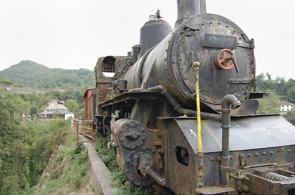 Lokomotive Jablanica Bosnien Herzegowina — Stockfoto