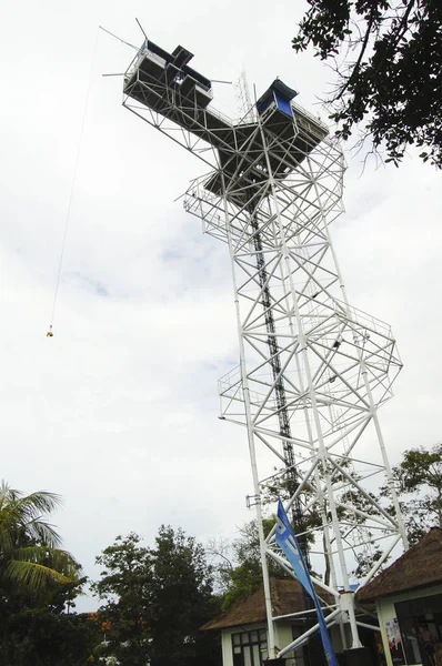 Bungee Lana Skok Platformy — Stock fotografie