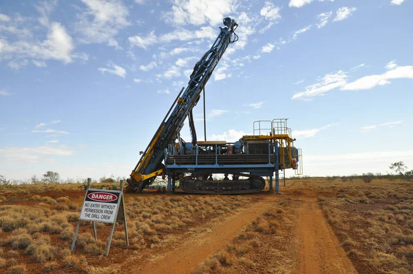 Bohranlage Explorationsfeld Australien — Stockfoto