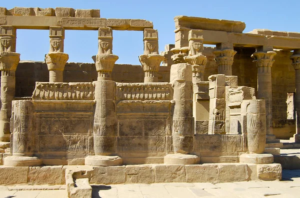 Philae Isis Tempel Aswan Egypte — Stockfoto