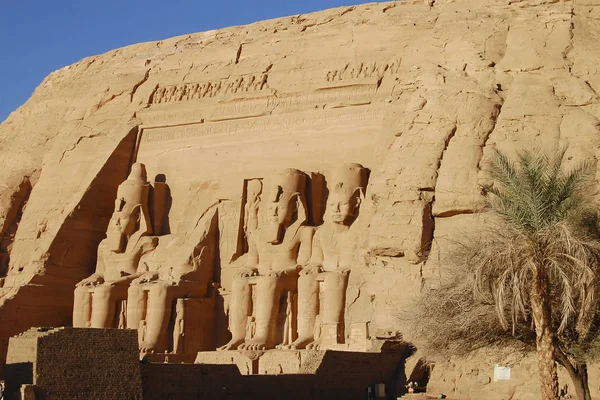 Король Рамзеса Абу Сімбел Храм Єгипет — стокове фото