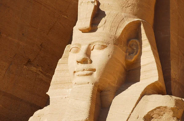 Βασιλιάς Ραμσή Ναό Αμπού Σιμπέλ Αίγυπτος — Φωτογραφία Αρχείου