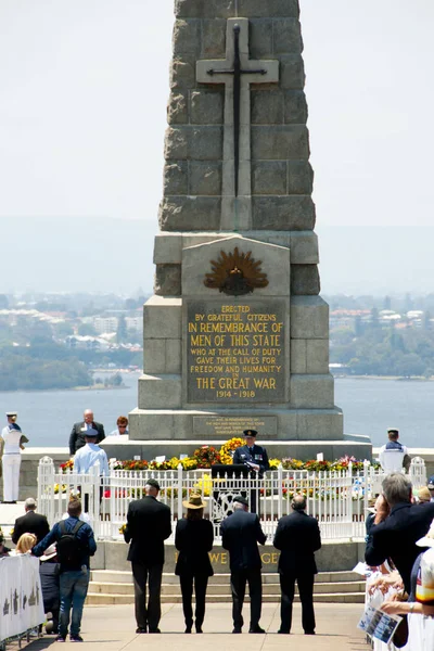 Perth Australia Noviembre 2018 Día Del Centenario Memorial Guerra Estatal — Foto de Stock