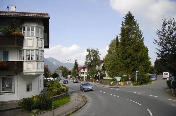 Staden Garmisch Partenkirchen Bayern Tyskland — Stockfoto