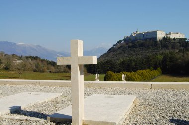 Polish WWII Cemetary - Monte Cassino - Italy clipart