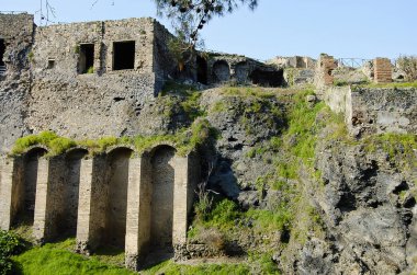 Eski şehir harabeye Pompei'nin - İtalya