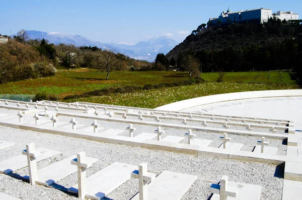 Polaco Wwii Cemetary Monte Cassino Italia — Foto de Stock