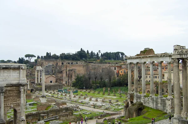 Rzymskie Ruiny Rzym Włochy — Zdjęcie stockowe